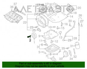 Piulița arborelui cotit Audi A4 B9 17- 2.0T