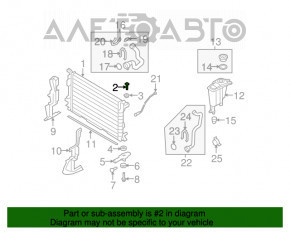 Suport radiator stânga sus Audi Q5 8R 09-17 deget nou OEM original