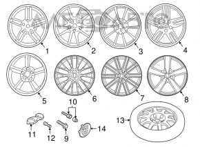 Болт колесный d19 M14x1.5 Porsche Panamera 10-16 черный новый OEM оригинал