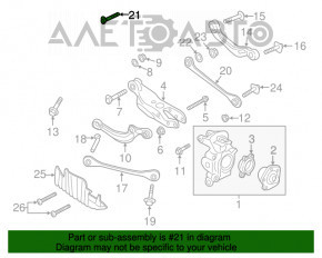 Piuliță de reglare a camberului Audi A5 F5 17- 104mm