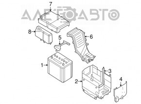 Receptor de aer pentru baterie Mazda3 2.3 03-08