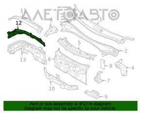 Peretele compartimentului motor al BMW X1 F48 16-22 B46, partea superioară, spate