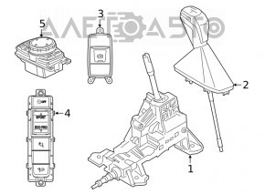 Butonul de parcare BMW X1 F48 16-22