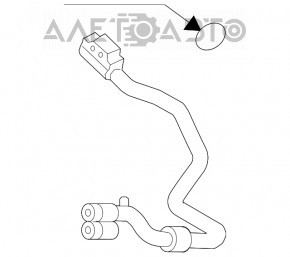 Furtunul de aer condiționat de la radiatorul Audi A4 B8 08-16 2.0T