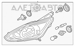 Far dreapta față Ford C-max MK2 13-16 pre-restilizare