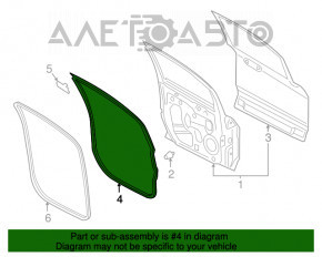 Garnitură ușă față stânga Ford Ecosport 18-22