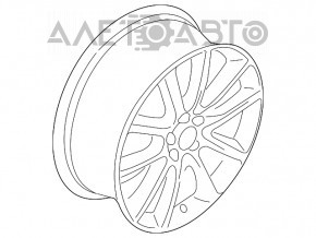 Roată de 19 inch pentru Lincoln MKZ 13-20, tip 3 crom, rezistent la coroziune