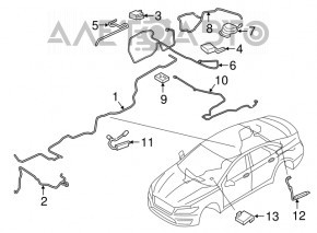 Антенна gps Lincoln MKZ 13-20