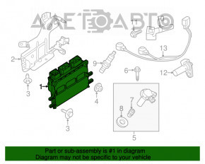 Modulul ECU al motorului Lincoln MKZ 13-16 3.7