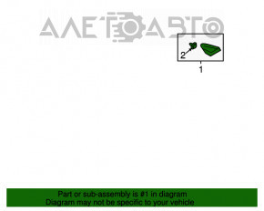 Moldura aripii triunghiulară dreapta Lincoln MKZ 13-20 crom