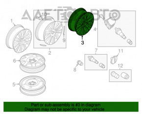 Set de jante R20, 4 bucăți, Lincoln MKX 16-