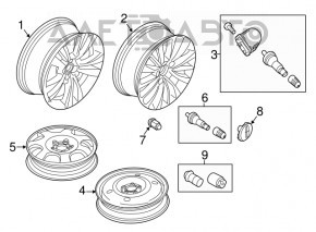 Диск колесный R18 Lincoln MKX 16-