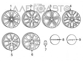 Roată de 18 inch pentru Dodge Durango 14 - jantă