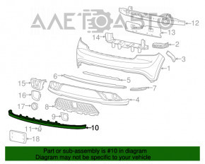 Buza bara fata Dodge Durango 14-20 structura