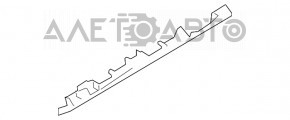 Capacul panoului frontal inferior al spatiului pentru picioarele pasagerului BMW X1 F48 16-22, spate, negru