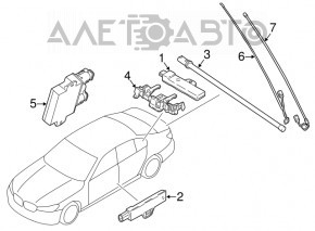 Датчик открывания багажника ногой в сборе BMW X1 F48 16-22