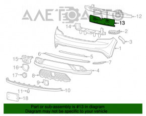 Absorbantul de bara fata pentru Dodge Durango 14-17