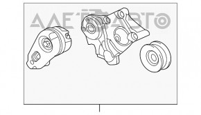 Rolă întinzătoare curele de transmisie Jaguar F-Pace X761 17- pentru compresor nou original OEM