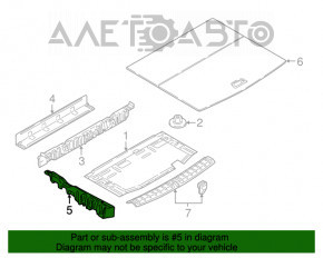 Placa de bagaj din spumă de polistiren dreapta BMW X1 F48 16-22