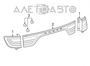 Lampa centrală Dodge Durango 14-