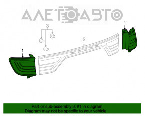 Lampa exterioară aripă stângă Dodge Durango 14-