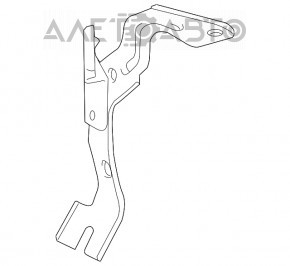 Suportul de frână al amplificatorului de frână Toyota Prius V 12-17 partea a doua