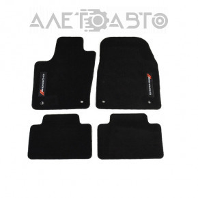 Set de covorașe pentru interiorul mașinii Dodge Durango 13-15, material textil negru, pentru 2 rânduri, Premium