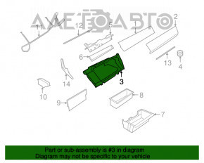 Cutie de mănuși, compartiment de depozitare pentru BMW X5 E70 07-09, complet asamblat.