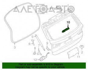 Suportul pentru bratul stergatorului spate al BMW X1 F48 16-22 cu contragreutate