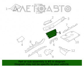 Capacul panoului frontal BMW X1 F48 16-22 negru, zgârieturi