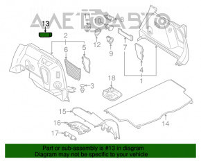 Iluminarea genunchilor pasagerului BMW X1 F48 16-22