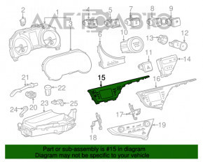 Монитор, дисплей Toyota Camry v70 18-20 полез хром