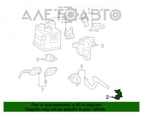 Solenoid vid de vidare Toyota Highlander 20-22 3.5