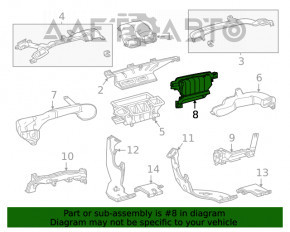 Воздухоприемник печки Toyota Highlander 20-22 3.5