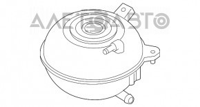 Rezervor de expansiune pentru răcire VW Tiguan 18- nou, neoriginal.