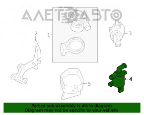 Клапан отопителя VW Atlas 18- 3.6