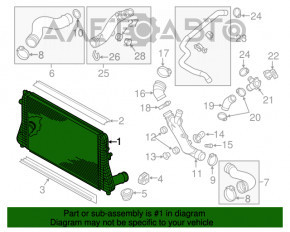 Intercooler VW CC 08-17 nou, neoriginal.