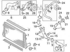 Intercooler VW CC 08-17 nou, neoriginal.