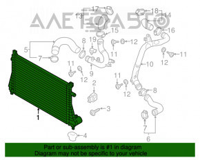 Intercooler VW Golf 15- 1.8T nou, neoriginal.