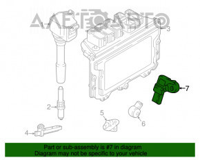 Senzor de presiune pentru BMW X1 F48 16-19 B46 cu carcasă