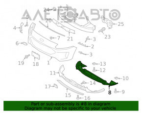 Protecția pentru bara de protecție față Ford Escape MK4 20- nouă originală OEM