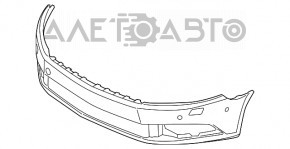 Бампер передний голый VW CC 09-12 дорест