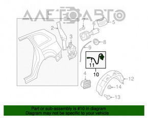 Blocare capac rezervor combustibil Audi Q5 8R 09-17 nou, neoriginal