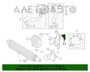 Senzor de supraalimentare Audi Q5 8R 11-17 2.0T, hibrid nou, neoriginal.