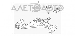 Suportul de prindere a bara de protectie fata sub farul din partea dreapta interioara pentru Audi A4 B8 13-16, nou, neoriginal.