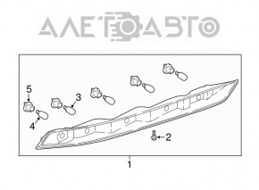 Lampa spate dreapta a bumperului Audi Q5 80A 18- nou, neoriginal