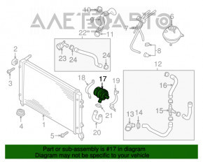 Насос охлаждения инвертора VW Jetta 13-16 USA hybrid