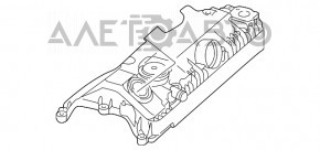 Capacul de supape al cilindrelor 1-4 dreapta pentru BMW X5 E70 4.8 N62B48, nou, neoriginal.