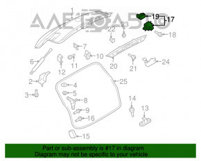 Broască portbagaj VW Tiguan 09-17 nou, neoriginal