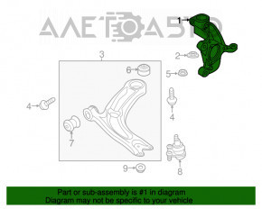 Capacul frontal dreapta VW Tiguan 18- nou, neoriginal